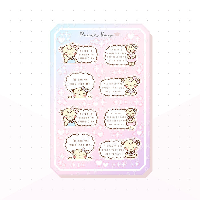 Pick Me Up Quotes Bujo Deco Planner Stickers