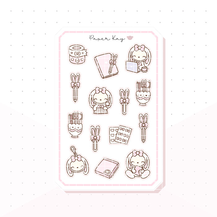Planner Bunny Bujo Deco Planner Stickers