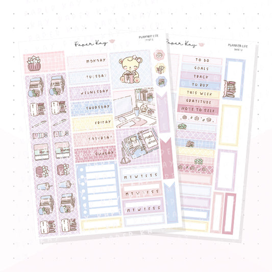 Planner Life Hobonichi Cousin Kit - Planner Stickers