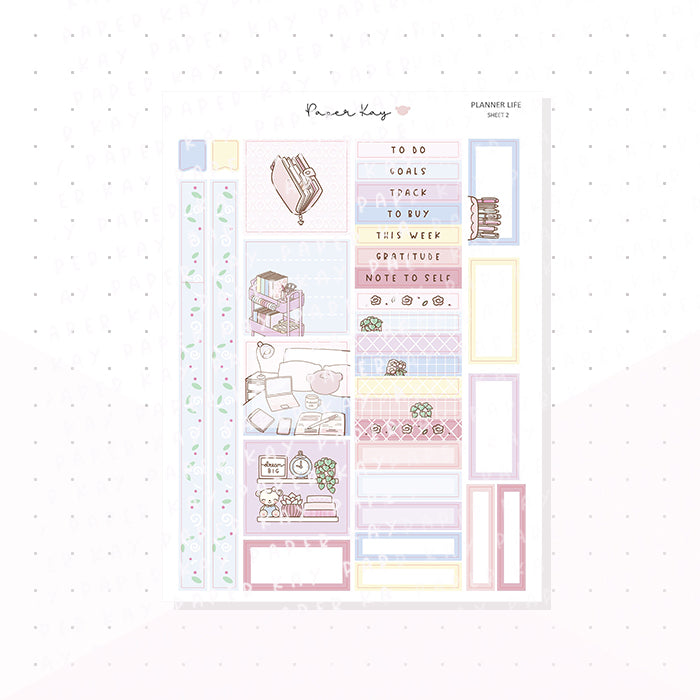 Planner Life Hobonichi Cousin Kit - Planner Stickers