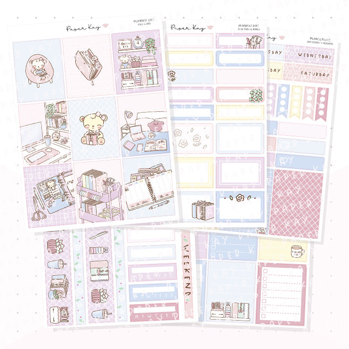 Planner Life Vertical Kit - Planner Stickers – Paper Kay