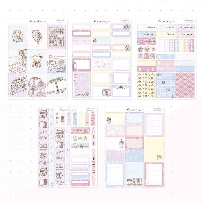Planner Life Vertical Kit - Planner Stickers