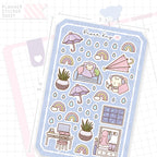 Raindrops Blue Bujo Deco Stickers