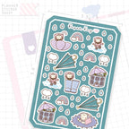 Raindrops Green Bujo Deco Stickers
