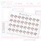 Raindrops Umbrella Date Dot Stickers