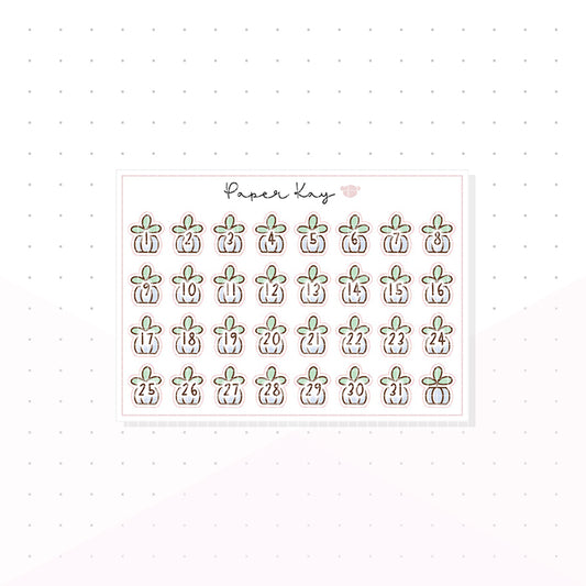 Plant Pot - Self Care Date Dots - Planner Stickers - Paper Kay x PlannerMonkeyCo