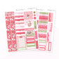 Strawberries and Cream Hobonichi Cousin Kit - Planner Stickers
