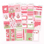 Strawberries and Cream Vertical Kit - Planner Stickers