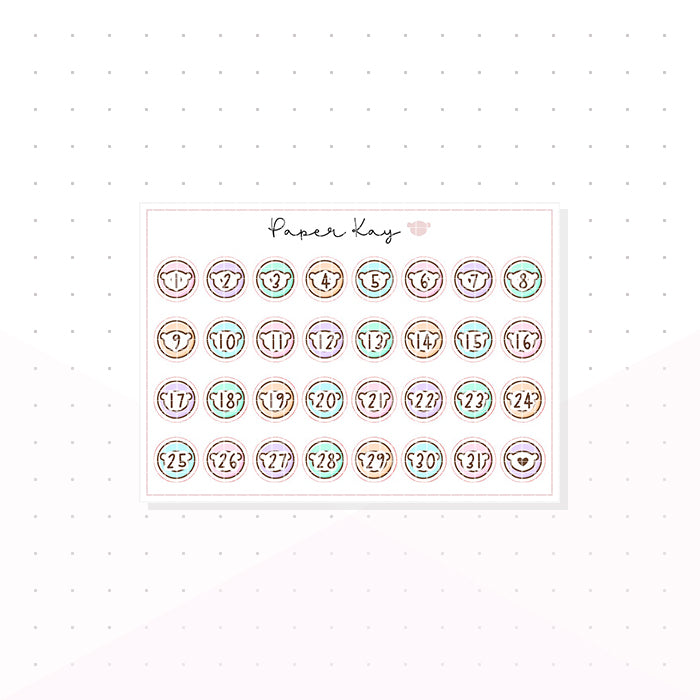 Sweeties - Sweet Date Dots - Planner Stickers