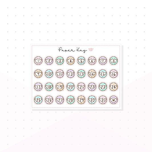 Sweeties - Sweet Date Dots - Planner Stickers