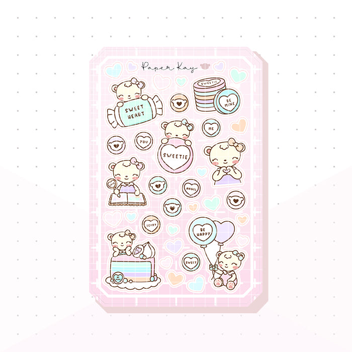 Sweeties Pink Deco Bujo Deco Planner Stickers