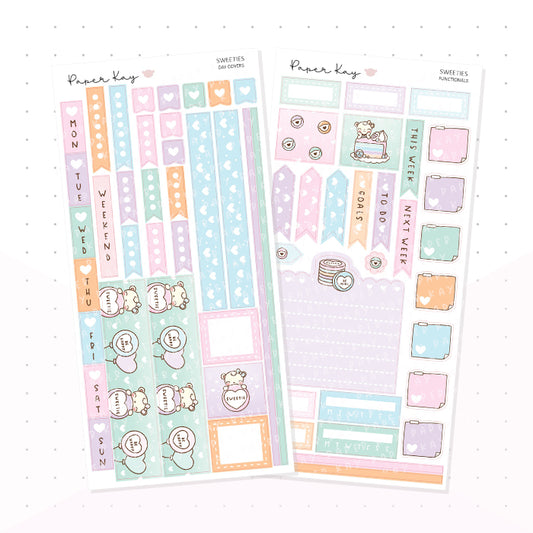 Sweeties Hobonichi Weeks Kit - Planner Stickers