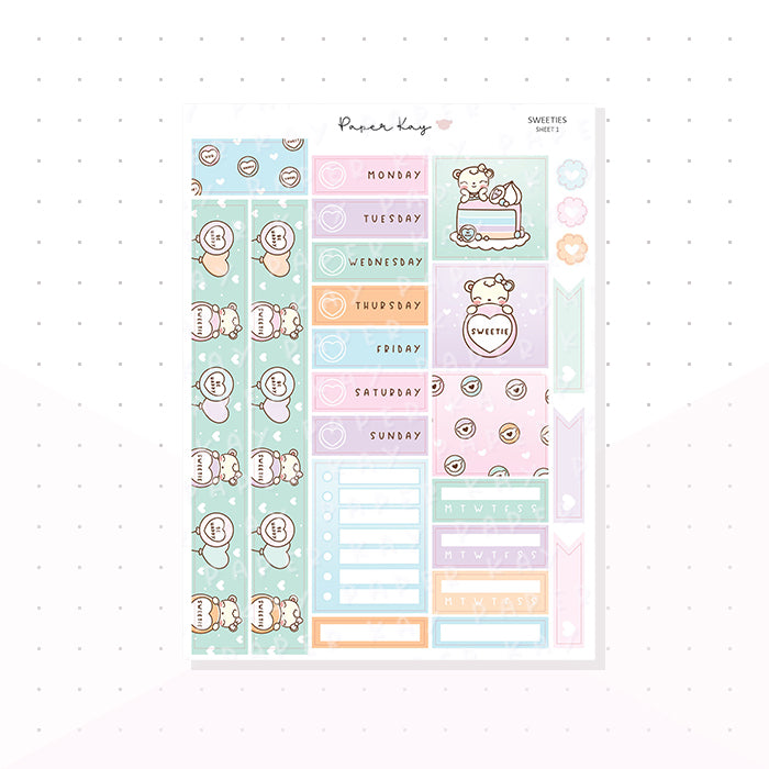 Sweeties Hobonichi Cousin Kit - Planner Stickers