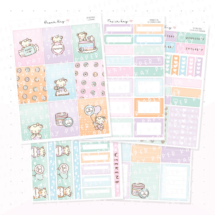Sweeties Vertical Kit - Planner Stickers