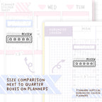 Review Tracker Sticker Sheet