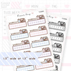 Workout Tracker Sticker Sheet
