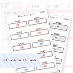 Work Tracker Sticker Sheet