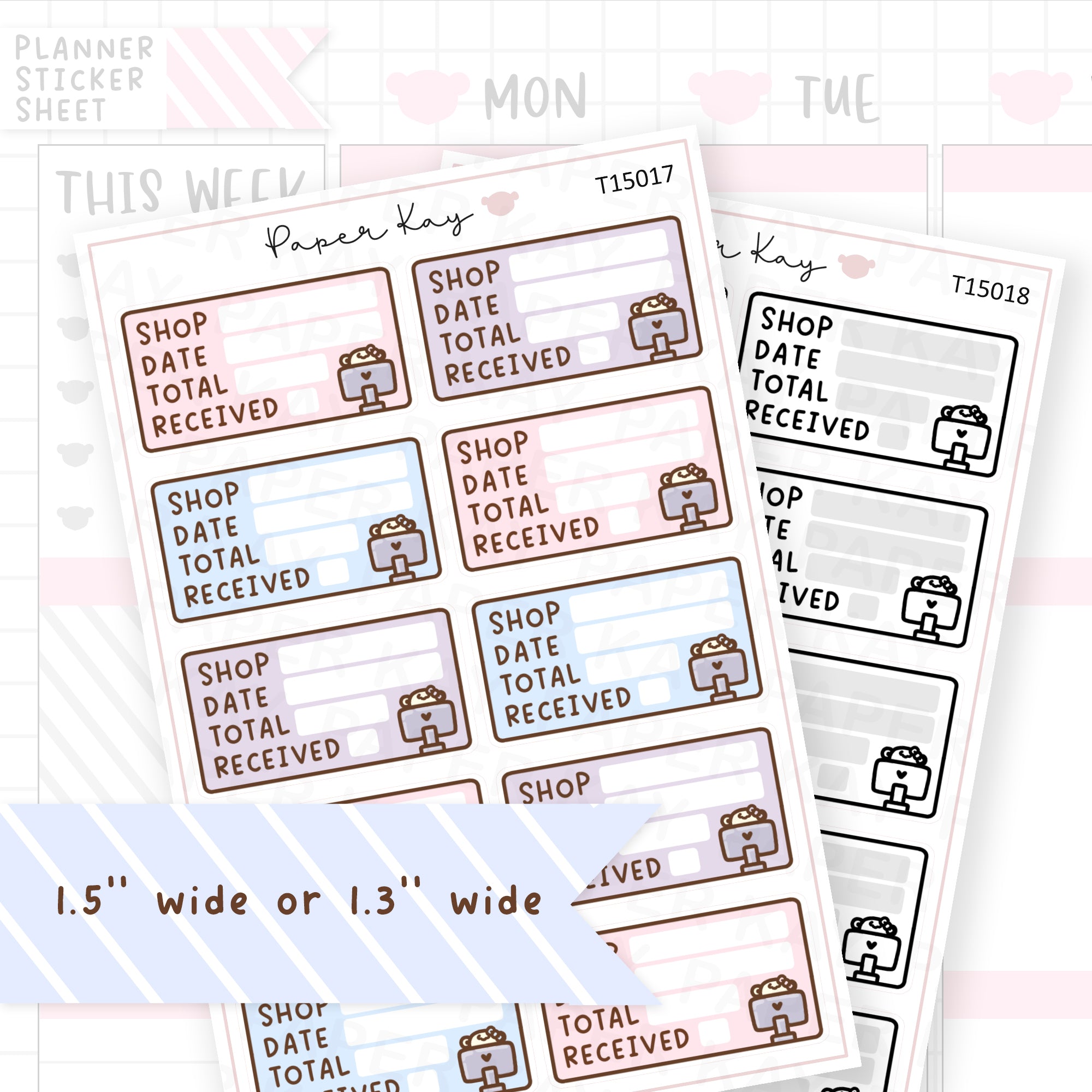 Orderitem Sticker Order Tracker Sticker Sheet – Paper Kay