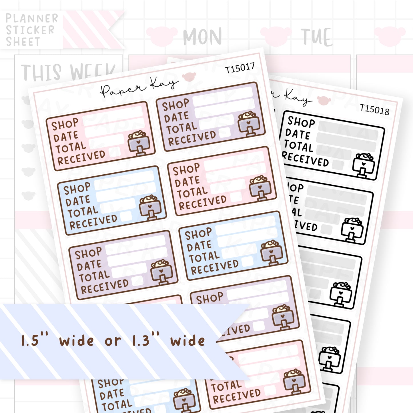 Order Tracker Sticker Sheet