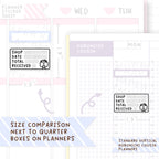 Order Tracker Sticker Sheet