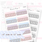 Blank Star Review Tracker Sticker Sheet