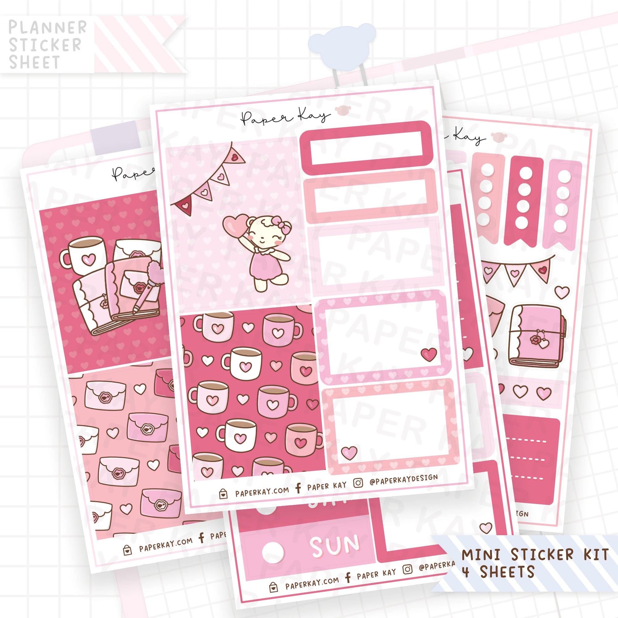 Valentine Hearts Mini Vertical Kit