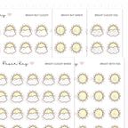 Individual Weather Icons Sheets - Planner Stickers