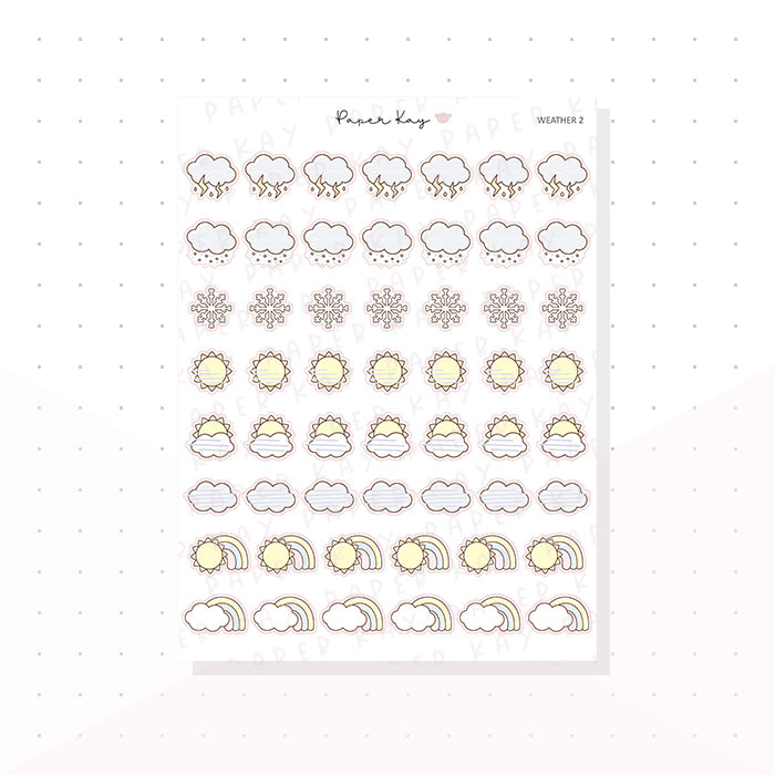 Weather Icons 2 - Planner Stickers