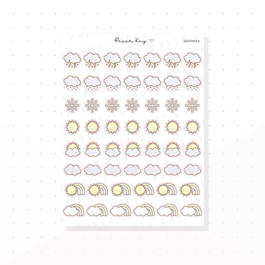 Weather Icons 2 - Planner Stickers