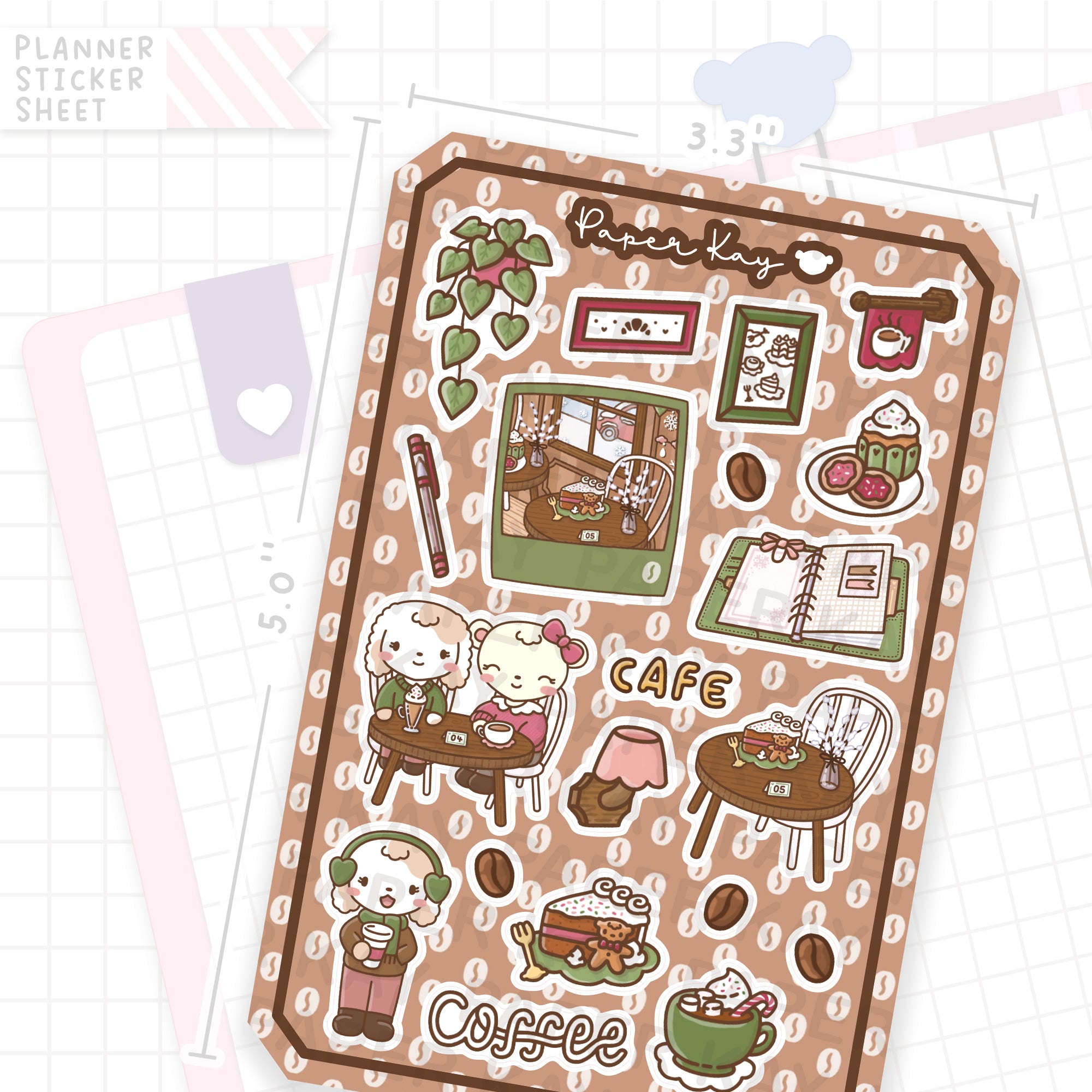 Winter Cafe Bujo Deco 2 Stickers