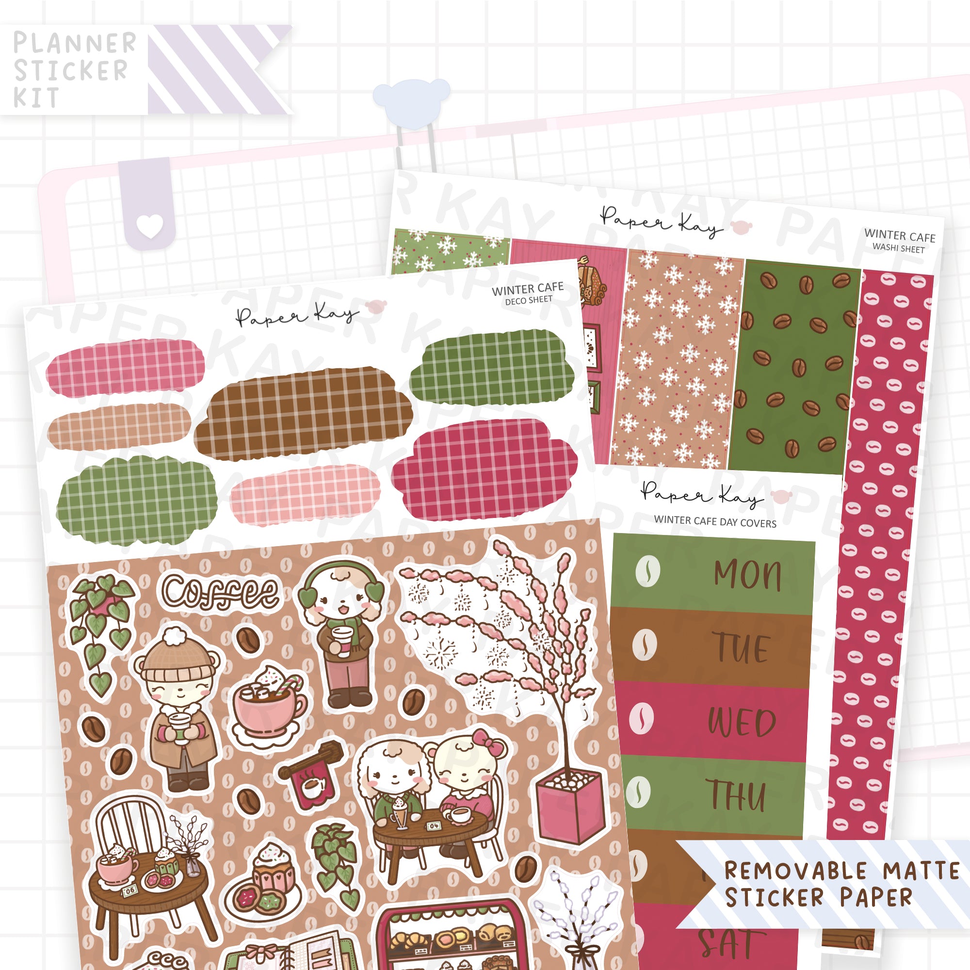 Winter Cafe Journaling Kit