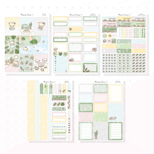 Zen Life Vertical Kit - Planner Stickers