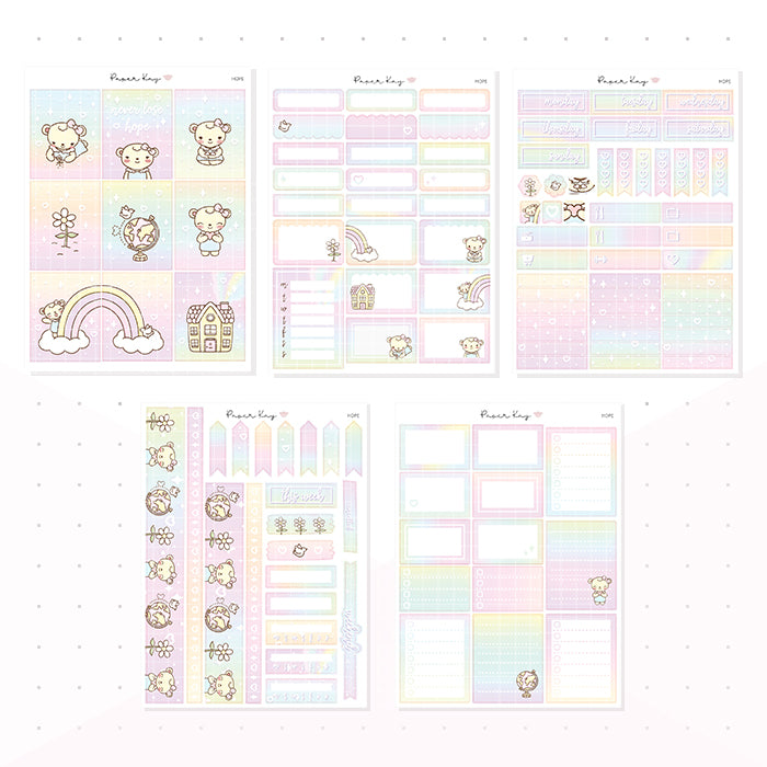 Hope Weekly Vertical Kit - Planner Stickers