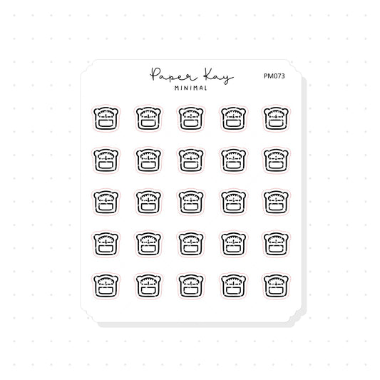 (PM073) Scales - Tiny Minimal Icon Stickers