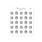 (PM081) Oven - Tiny Minimal Icon Stickers