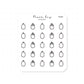 (PM086) Moisturiser - Tiny Minimal Icon Stickers