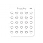 (PM009) Heart - Tiny Minimal Icon Stickers