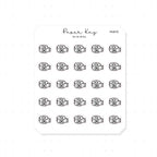 (PM070) Washi - Tiny Minimal Icon Stickers