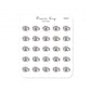 (PM070) Washi - Tiny Minimal Icon Stickers
