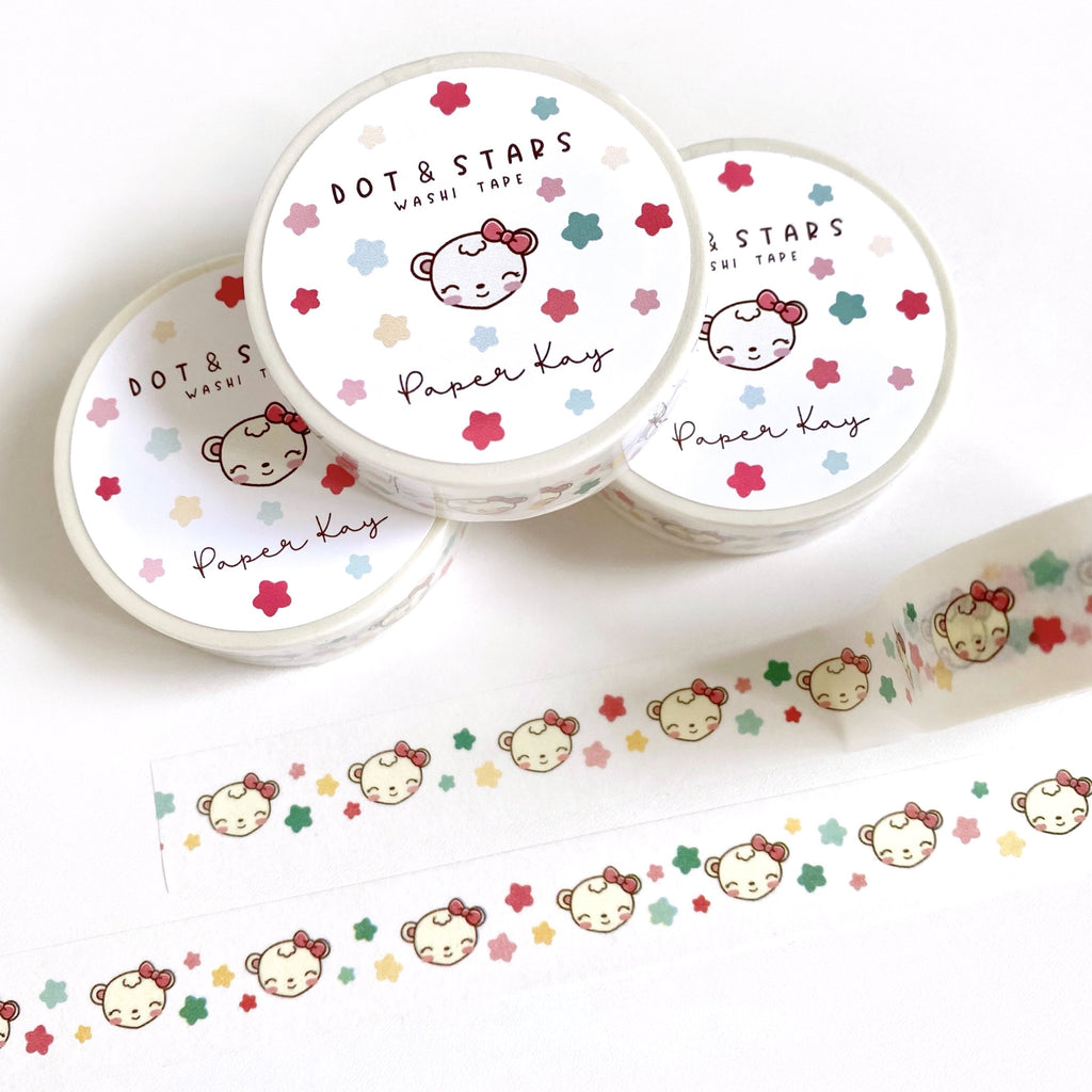 Happy Holidays Dot and Stars Washi Tape