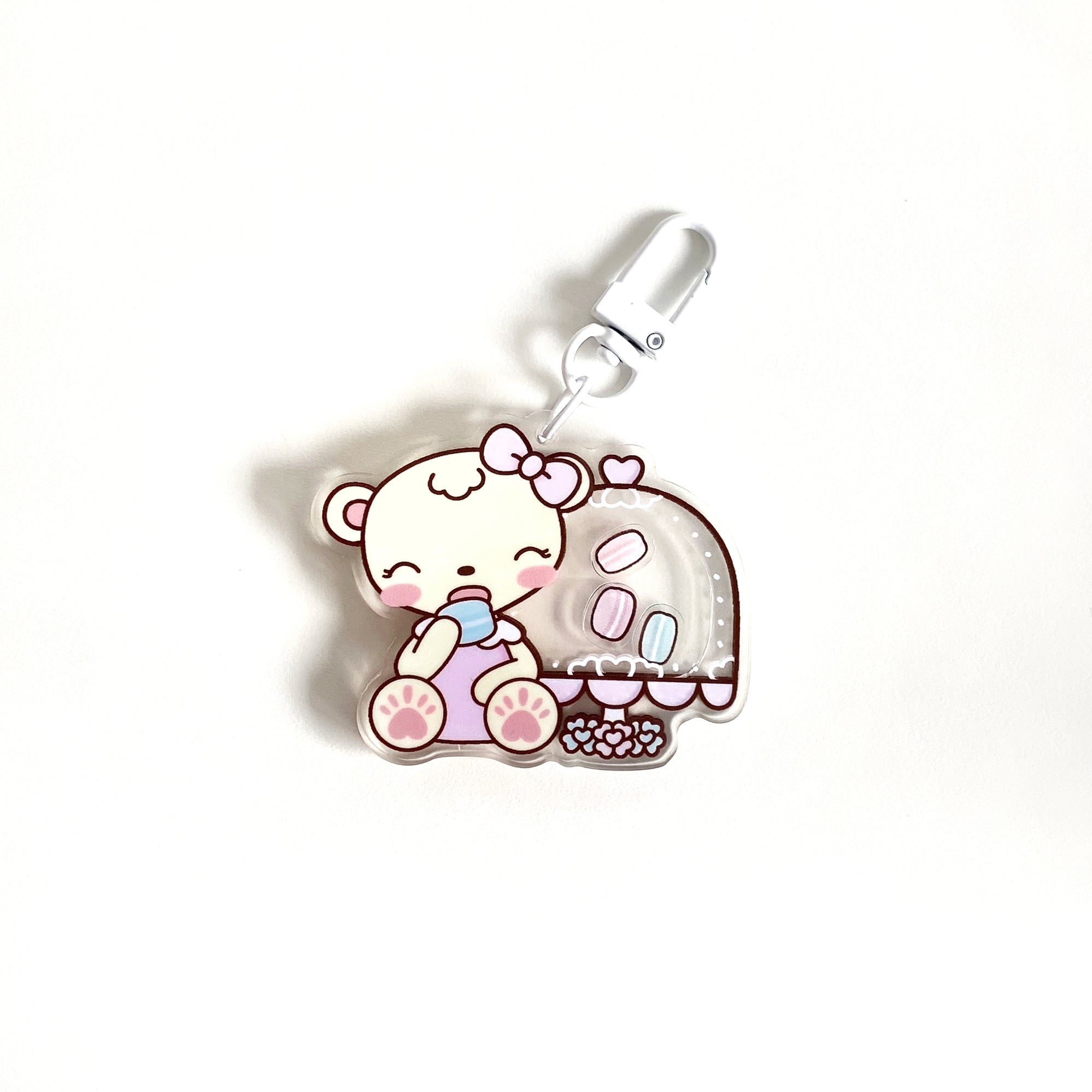 Patisserie Macaron Acrylic Shaker Charm