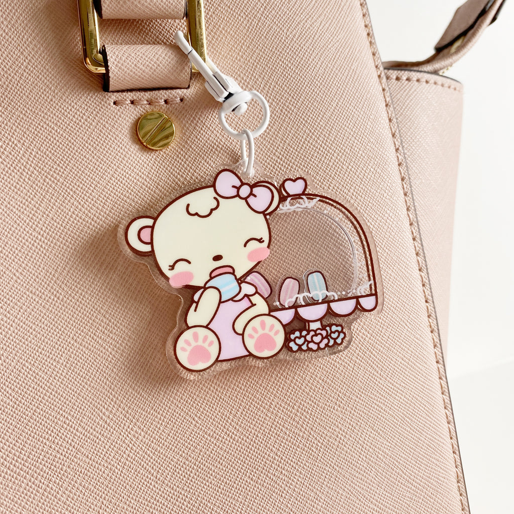 Patisserie Macaron Acrylic Shaker Charm