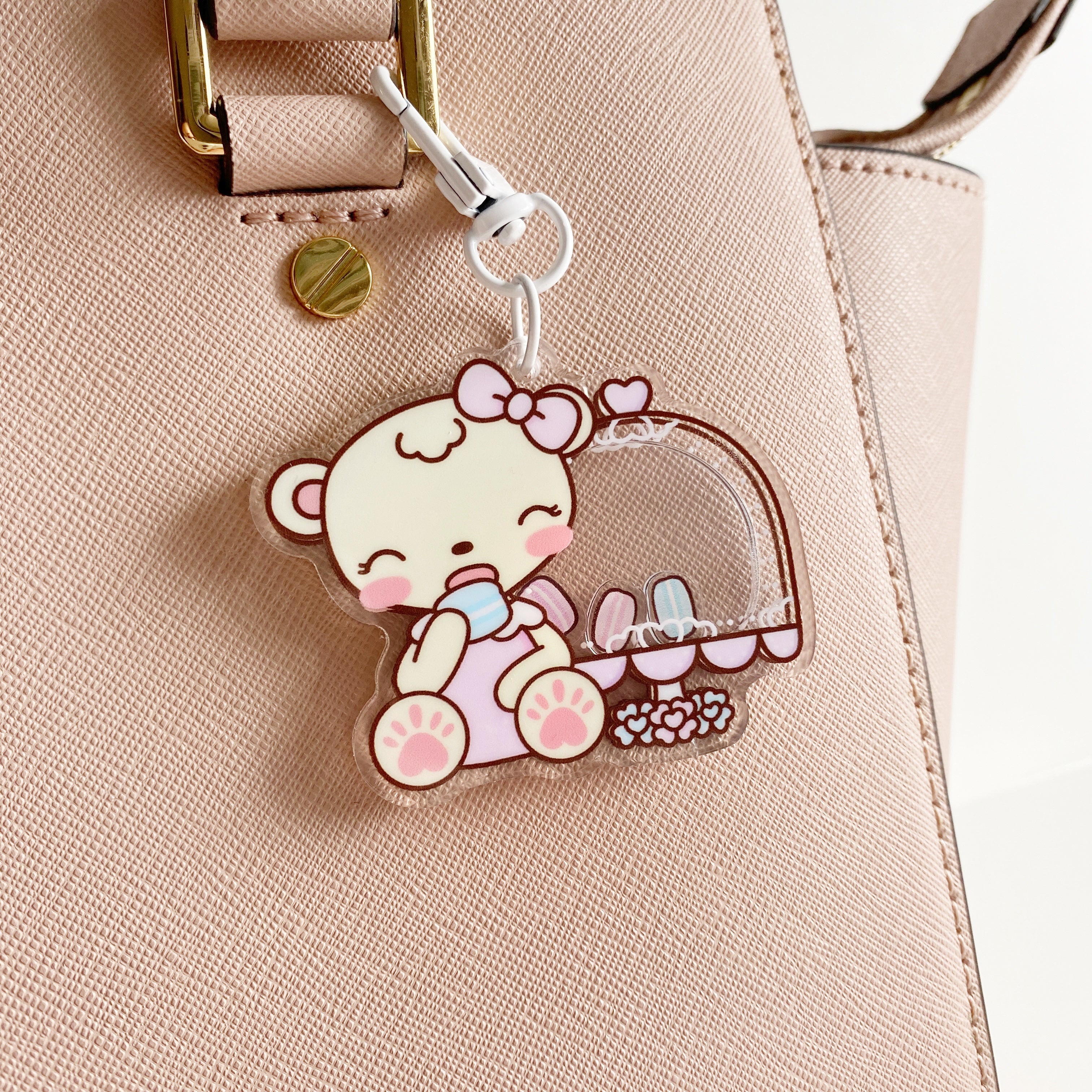 Patisserie Macaron Acrylic Shaker Charm