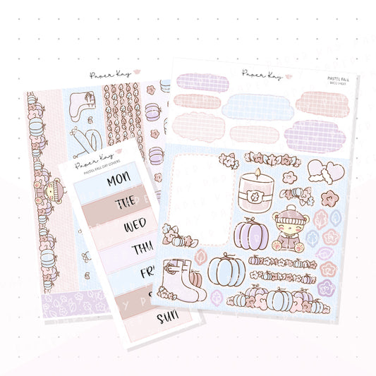 Pastel Fall Journaling Kit - Planner Stickers