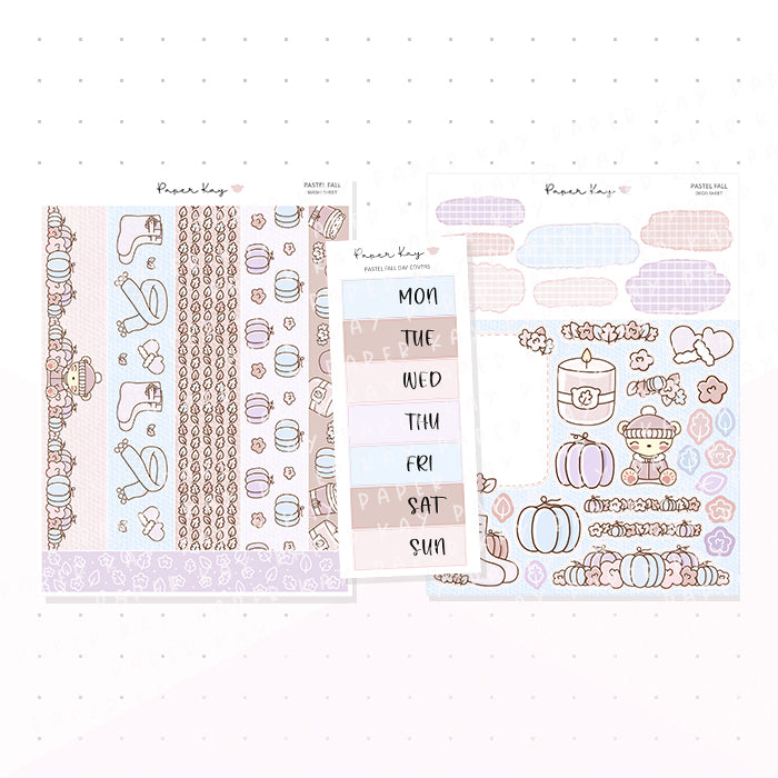 Pastel Fall Journaling Kit - Planner Stickers