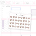 Petals Flower Date Dot Stickers