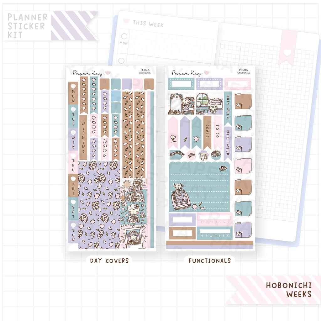 Petals Hobonichi Weeks Sticker Kit