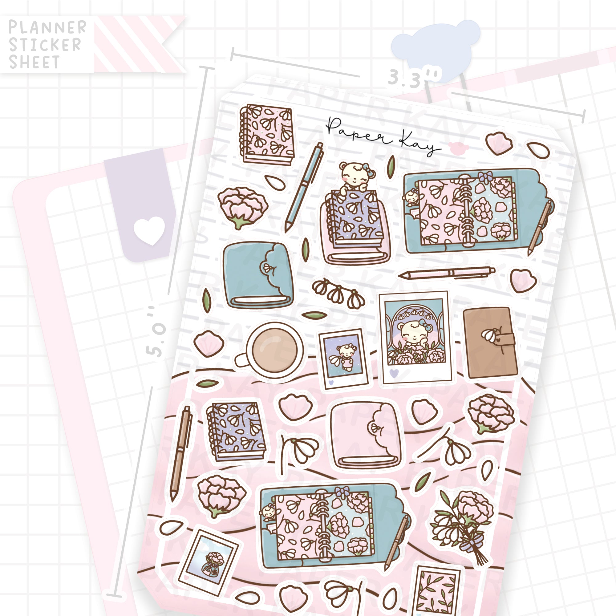 Petals Planner Bujo Deco Stickers