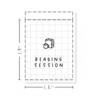 (PM166) Reading Session - Tiny Minimal Icon Stickers