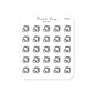 (PM166) Reading Session - Tiny Minimal Icon Stickers